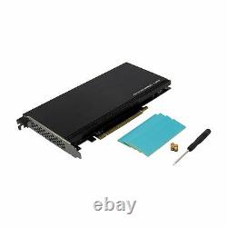 PCIe 3.0 X16 PLX8747 to 4 Port M. 2 NVMe SSD Adapter Expansion Card Mkey Nvme
