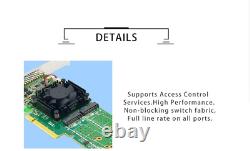 PCIe 3.0 X 8 to 2 Port M. 2 NVMe SSD Adapter Card Support 22110mm M. 2 SSD with Lo