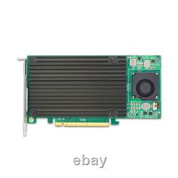 PCIe 3.0 x16 to 4 xM. 2 NVMe SSD Adapter Card with heatsink