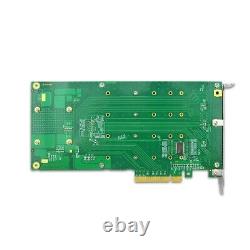 PCIe 3.0 x8 to 4 xM. 2 SSD NVMe Switch Adapter Switch Card with heatsink