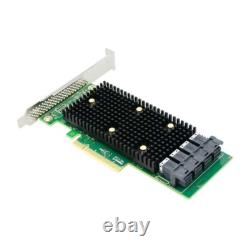 PCIe 3.1 x8 to 16 Port SAS/SATA/NVMe HBA Expansion Card