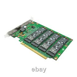 PCIe 4.0 x16 to 4-Port M. 2 NVMe Adapter Card