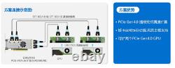 PCIe 4.0 x16 to 4-port built-in 8654 8I NVMe switch adapter