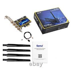 PCIe Desktop WiFi Card 1750Mbps bluetooth 4.0 Dual Band Wireless Adapter 4x6dB