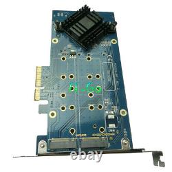 PCIe M. 2 Adapter PCI Express to 4 Ports NGFF M. 2 RAID Card HyperDuo Mode