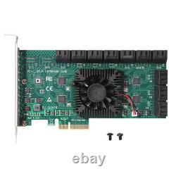 PCIe to SATA 3.0 24/ 20/ 16/ 12/ 10 Port Expansion Card Controller Card Adapter