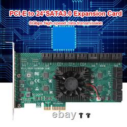 PCIe to SATA 3.0 24/ 20/ 16/ 12/ 10 Port Expansion Card Controller Card Adapter