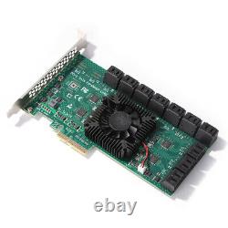 PCIe to SATA 3.0 24/ 20/ 16/ 12/ 10 Port Expansion Card Controller Card Adapter