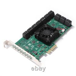 PCIe to SATA 3.0 24/ 20/ 16/ 12/ 10 Port Expansion Card Controller Card Adapter