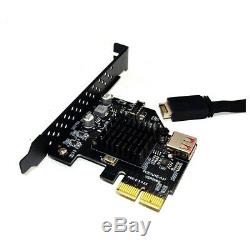 PCIe to USB 3.1 Type E Front Panel Socket Adapter Card Express for Motherboard