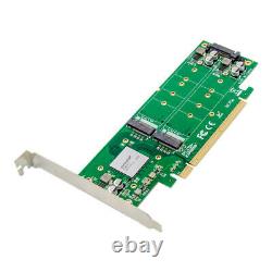 PCIe x16 ASM2824 to 4 port M. 2 NVMe SSD Adapter Expansion Card Mkey Nvme to PCIE