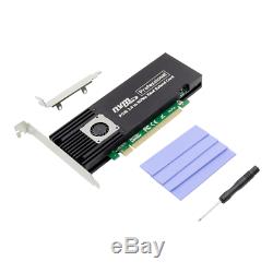 PCIe x16 ASM2824 to 4 port M. 2 NVMe SSD Adapter expansion card mkey nvme to pcie