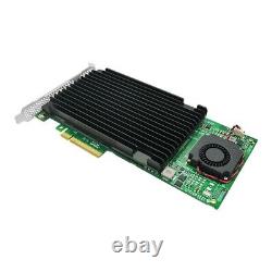 PCIe x8 to 4 Port M. 2 M Key NVMe SSD Adapter with PLX 8725 Support 22110mm