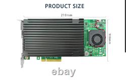 PCIe x8 to 4 Port M. 2 M Key NVMe SSD Adapter with PLX 8725 Support 22110mm