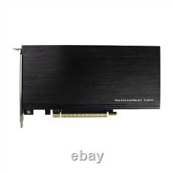 PLX8747 Control PCIe X16 to 4x NVMe SSD Expansion Adapter Card for PC Storage