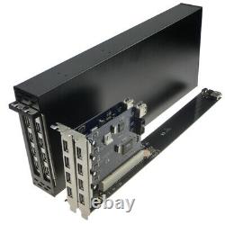 Pci-e to double PCI 1X-16X slot adapter extension card mold extension version