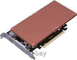 Pcie 4.0 4-Bay M. 2 Nvme SSD RAID Adapter Card WithHeatsink