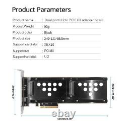 Port U. 2 to Pcie 8X Hard Adapter Support 8X 16X Slot SSD Card