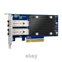 QNAP QXG-10G2SF-X710 2-Port 10G SFP+ PCIe 3.0 Network Adapter Card Up to 20 Gb/s