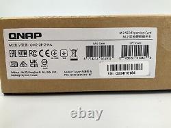 Qnap Dual M. 2 PCI-E4x4 NVMe SSD Card QM2-2P-244A? NEW! Open Box