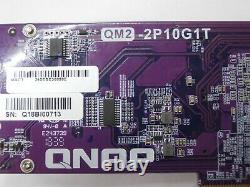 Qnap Qm2-2p10g1t Pcie Expansion Card With 2 X Pcie 2280 M. 2 Ssd Slots T13-e11