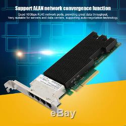 Quad 10Gbps RJ45 Network Card PCI-E3.0 Network Adapter for PC Desktop for Intel