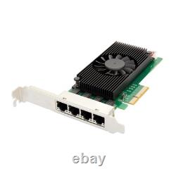 Quad 2.5 Gigabit Ethernet PCI-E Network Expansion Card RJ45 LAN Adapter Low P