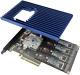 Quad Pcie Nvme M. 2 Ssd Adapter Card-pci With Aluminum Housing Express 3.0 X8