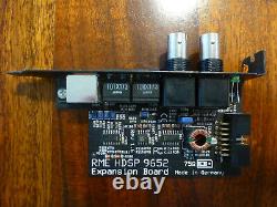 RME HDSP 9652 withexpansion board, hard to find AEB4-I AEB4-O cards, PCIe adapter