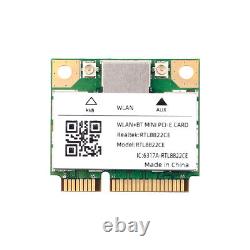 RTL8822CE Mini PCIe WiFi Card 1200Mbps Dual Band 802.11ac BT 5.0 Network Adapter