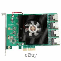 SATA PCIe Adapter 16 ports SATA 3 to PCIe PCI-e expansion Converter Card double
