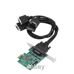 SIIG DP Cyber Serial 4S PCIe Adapter Card Add 4X RS-232 (16550 UART)