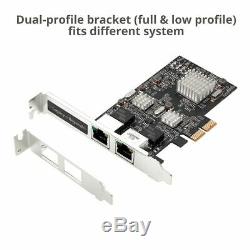 SIIG Dual 2.5G 4-Speed Multi-Gigabit Ethernet PCIe Adapter Card (LB-GE0711-S1)