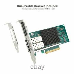 SIIG Dual Port 10G SFP+ Ethernet Network PCI Express Add-On Card Adapter