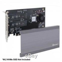 SYBA SI-PEX40129 I/O Card Dual M. 2 NVMe Port PCIE3.0x16 to 2xM-Key Adapter