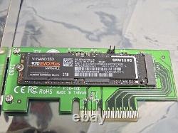 Samsung MZ-V7S2T0 MZVLB2T0HALB 970 EVO Plus NVMe M. 2 2TB SSD withPCIe Adapter Card