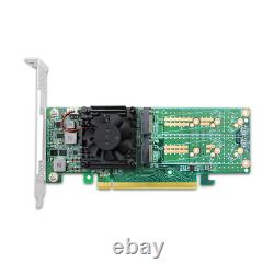 Shinreal PCI Express x16 to Quad M. 2 NVMe SSD Switch Adapter 2280