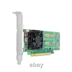 Shinreal PCI Express x16 to Quad M. 2 NVMe SSD Switch Adapter 2280