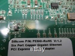 Silicom PEG6 1.2 PEG6I-71 PCI Express Server Adapter Card