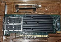 Solarflare Flareon Ultra SFN8542-PLUS Dual QSFP+ 40GbE PCI-E Server NIC 2 Brckts