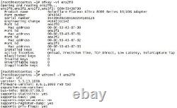 Solarflare Flareon Ultra SFN8542-PLUS Dual QSFP+ 40GbE PCI-E Server NIC 2 Brckts