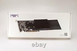 Sonnet M. 2 4x4 Silent PCIe Card Quad M. 2 SSD carrier board FUS-SSD-4X4-E3S