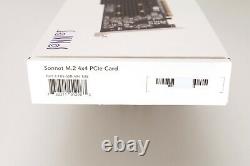 Sonnet M. 2 4x4 Silent PCIe Card Quad M. 2 SSD carrier board FUS-SSD-4X4-E3S