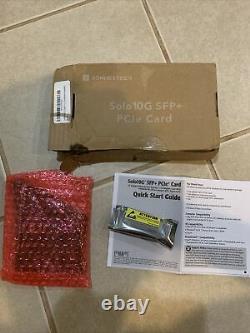 Sonnet Solo10G SFP+PCIe 10 Gigabit Ethernet Adapter Card, Thunderbolt Compatible