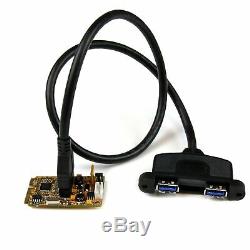 StarTech 2 Port USB 3.0 Super Speed Mini PCI Express Adapter Card with Bracke