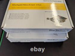 StarTech 4 Port Gigabit Ethernet PCIe Network Card ST1000SPEX43 NEW OPEN BOX