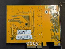 StarTech 4 Port Gigabit Ethernet PCIe Network Card ST1000SPEX43 NEW OPEN BOX