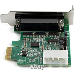 StarTech 4 Port PCIe RS232 Low Profile Serial Adapter Card PEX4S953LP