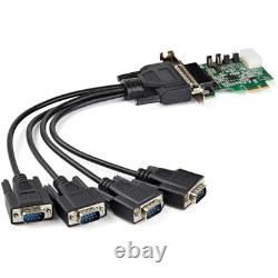 StarTech 4 Port PCIe RS232 Low Profile Serial Adapter Card PEX4S953LP