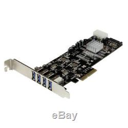 StarTech. Com 4 Port PCI Express (PCIe) SuperSpeed USB 3.0 Card Adapter with 2 Dedi